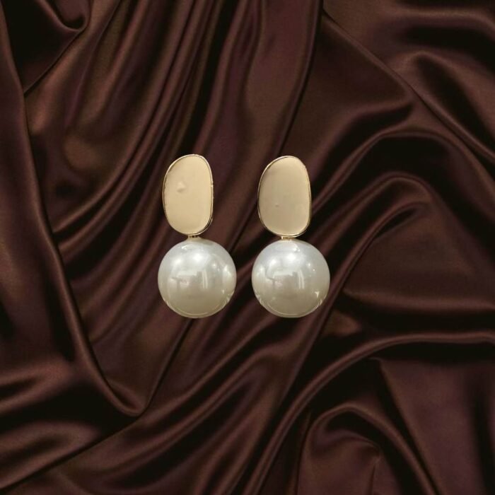 Classic Pearl Drop Earrings - Image 1