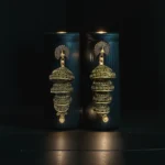 Antique Gold-Toned Temple Jhumka Earrings
