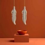 Ethereal Feather Drop Earrings