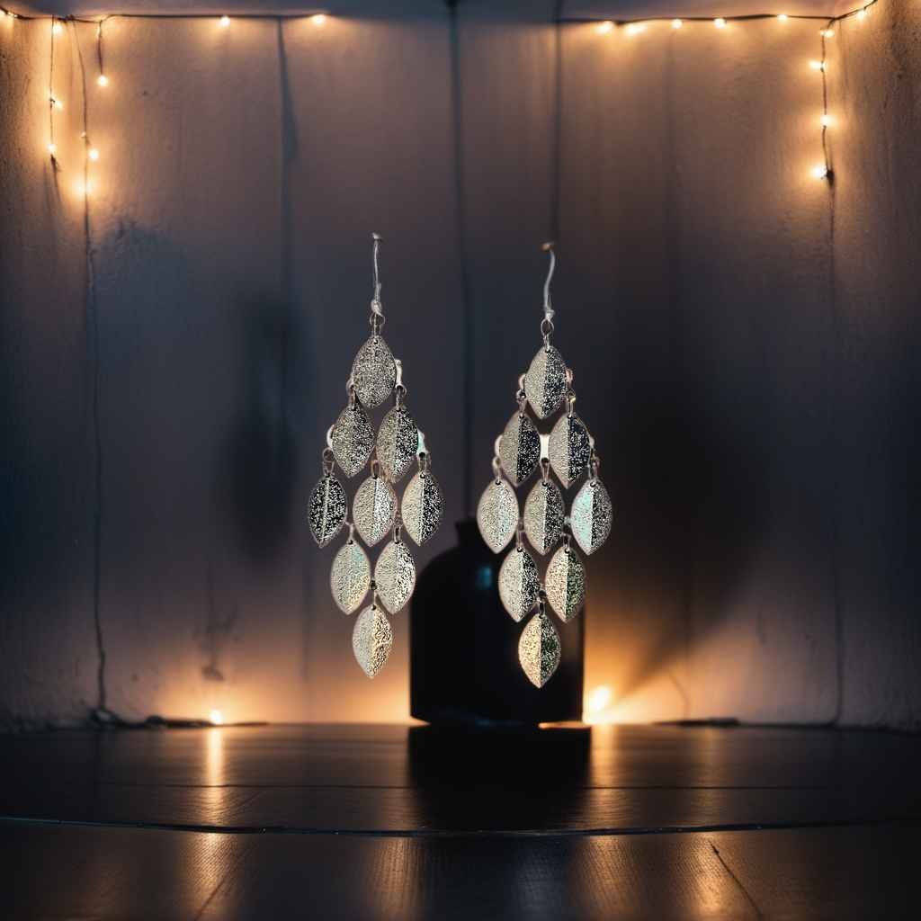 Moonlit Cascade Chandelier Earrings Moonlit Cascade Chandelier Earrings - Image 1