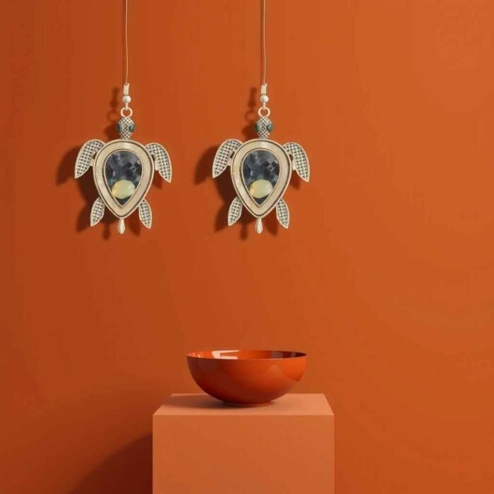 Ocean Spirit Turtle Earrings - Image 1
