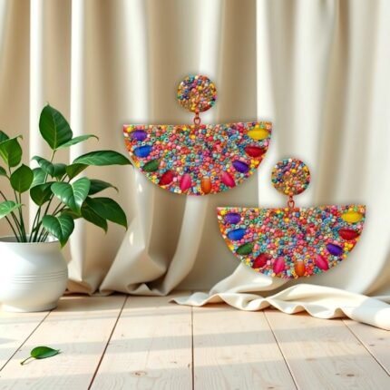 Carnival Mosaic Statement Earrings 2