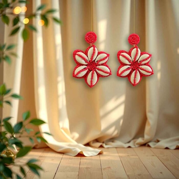 Ocean Blossom Shell Earrings - Image 1