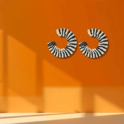 Wild Essence Zebra Hoop Earrings