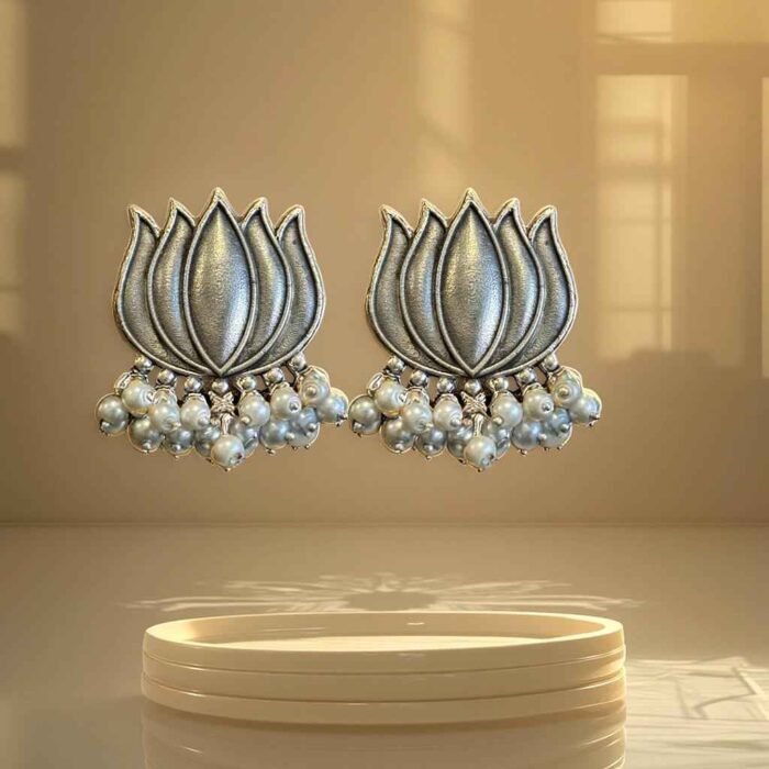 Lotus Dew Studs - Image 3