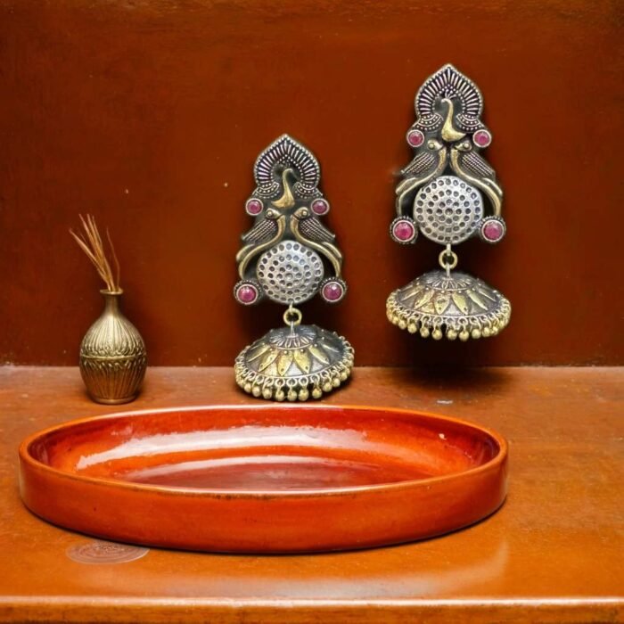 Gilded Dusk Jhumka - Image 1