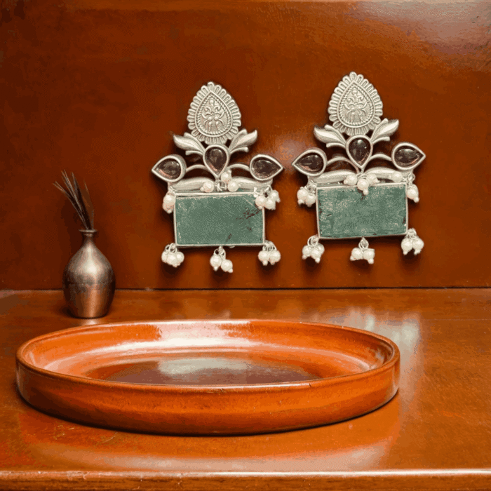 Temple Garden Jhumka - Image 1